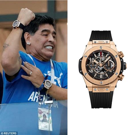 maradona hublot watches|why did maradona wear watches.